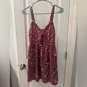 Xhilaration Mauve Floral Dress